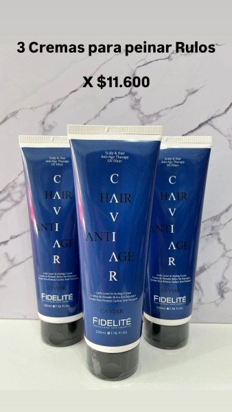 3 crema de peinar de peinar Caviar